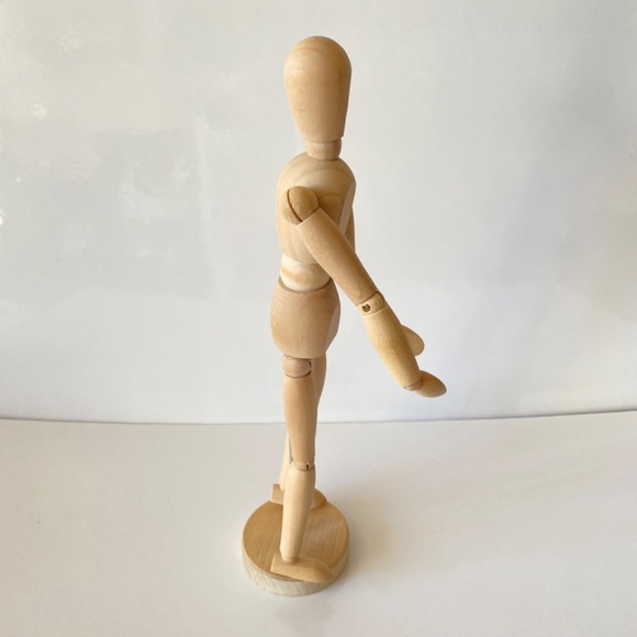 Posable Mannequin Articulated Wooden Figure by IKEA Vintage - Picture 4 of 6